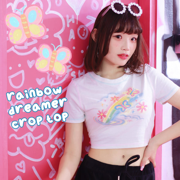 Daddy Rainbow Dreamer Crop Top 夢幻彩虹短版Top