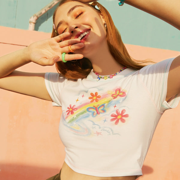 Daddy Rainbow Dreamer Crop Top 夢幻彩虹短版Top